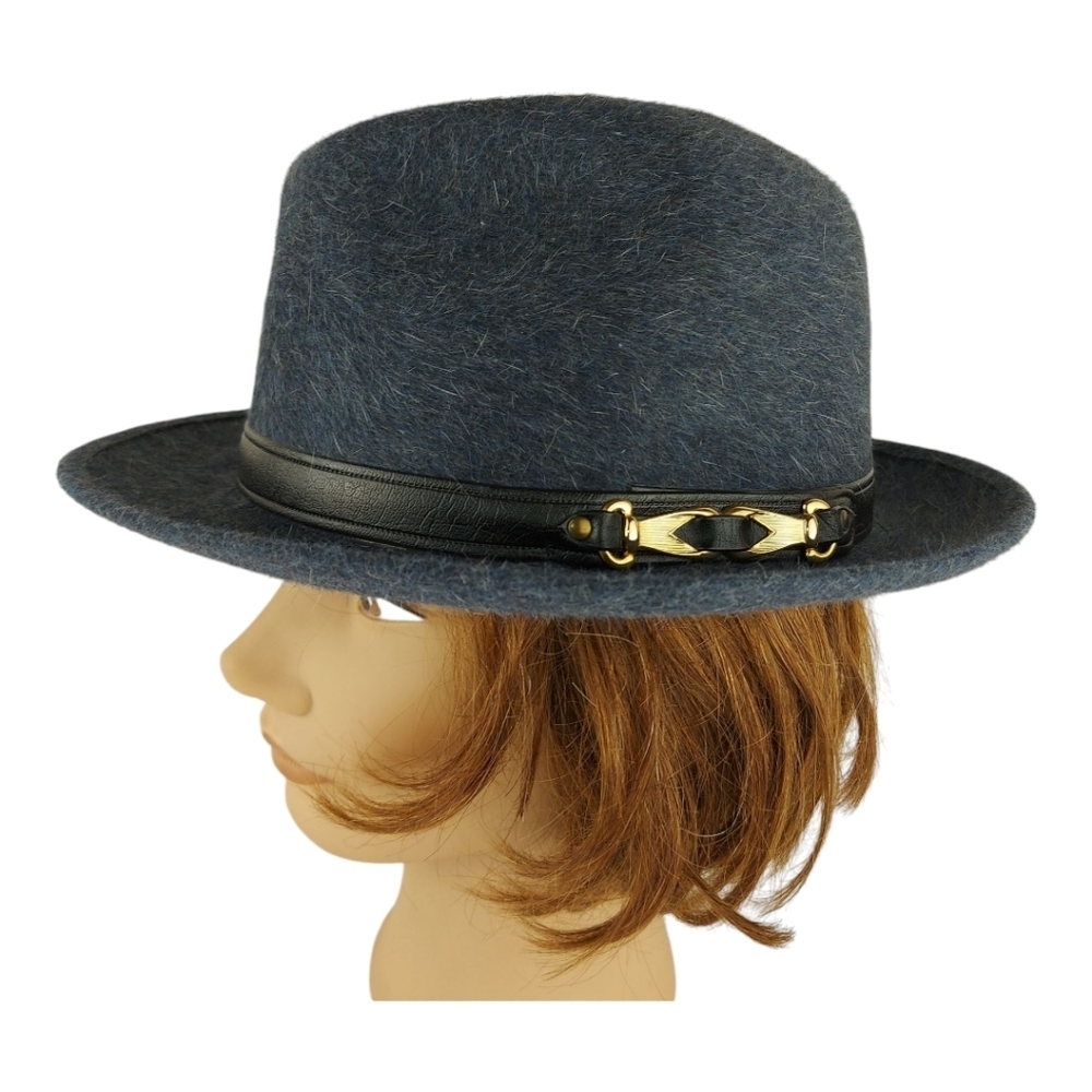 Vintage LEE ROYAL Genuine Fur Felt Fedora hat Beaver Finish UNISEX